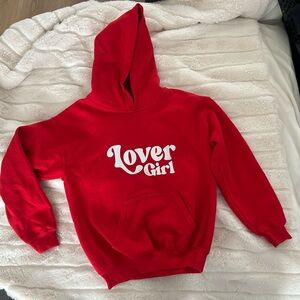 Gildan Red 'Lover Girl' Kids Hoodie